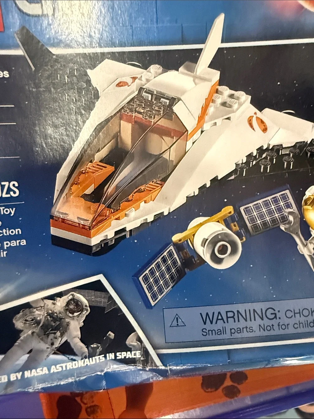 Lego City Space Shuttle and Satellite Set - White, Orange, Black